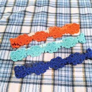 ANTHROPOLOGIE ROYAL BLUE Bowline Bohemian Belt Sm